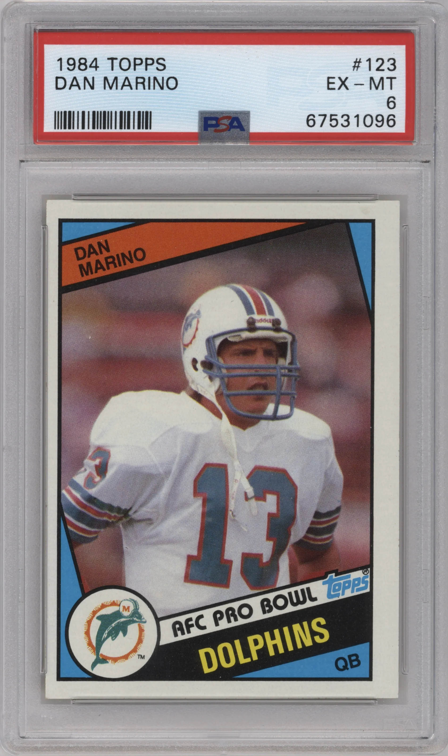 1984 Topps Dan Marino #123 PSA 6