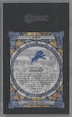 Jared Goff from the 2023 Panini Mosaic set graded by SGC and given an overall grade of 9.5.