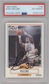 Karl Malone from the 1990-91 Fleer set graded by PSA and given an overall grade of 0.