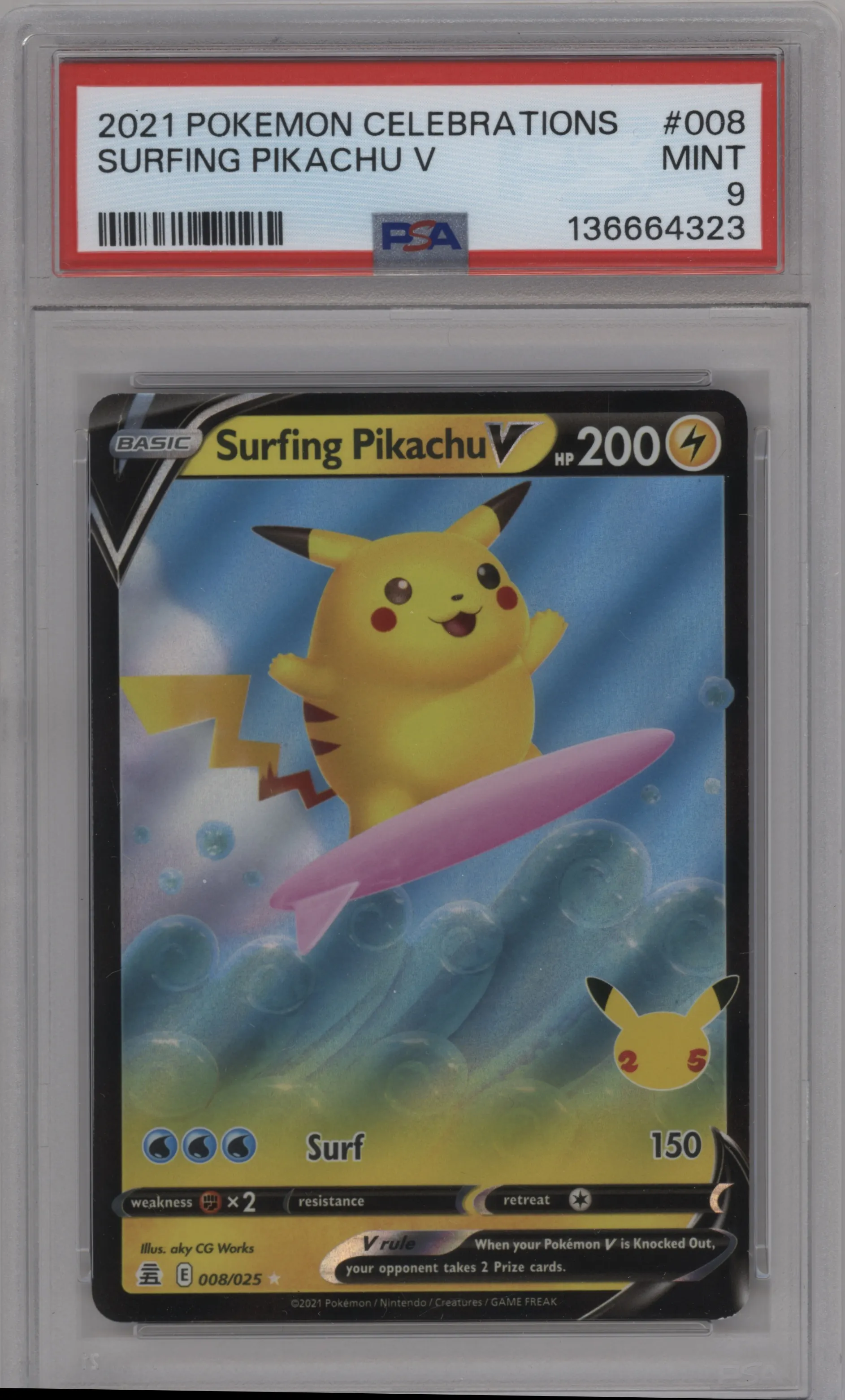 Surfing Pikachu V