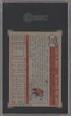 Billy Martin from the 1957 Topps set graded by SGC and given an overall grade of 6.