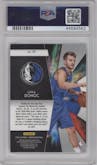 Luka Doncic from the 2018-19 Panini Prizm set graded by PSA and given an overall grade of 10.