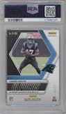 Xavier Legette from the 2024 Panini Mosaic set featuring a Blue parallel graded by PSA and given an overall grade of 10.