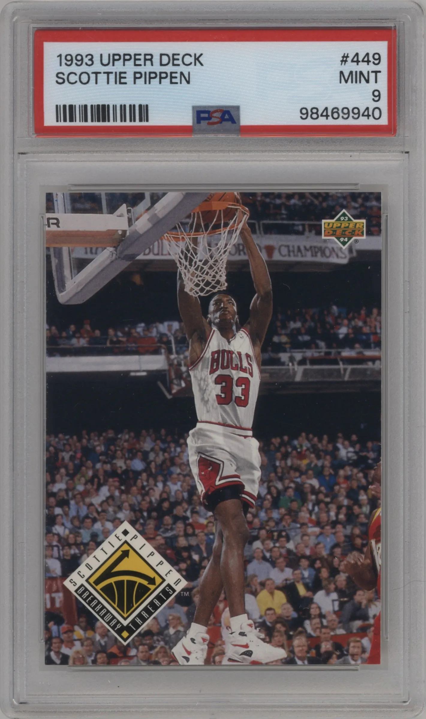 1993 Upper Deck Scottie Pippen PSA 9