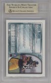 Hines Ward from the 1998 Bowman Chrome set featuring a Refractor parallel graded by Beckett and given an overall grade of 9.5.