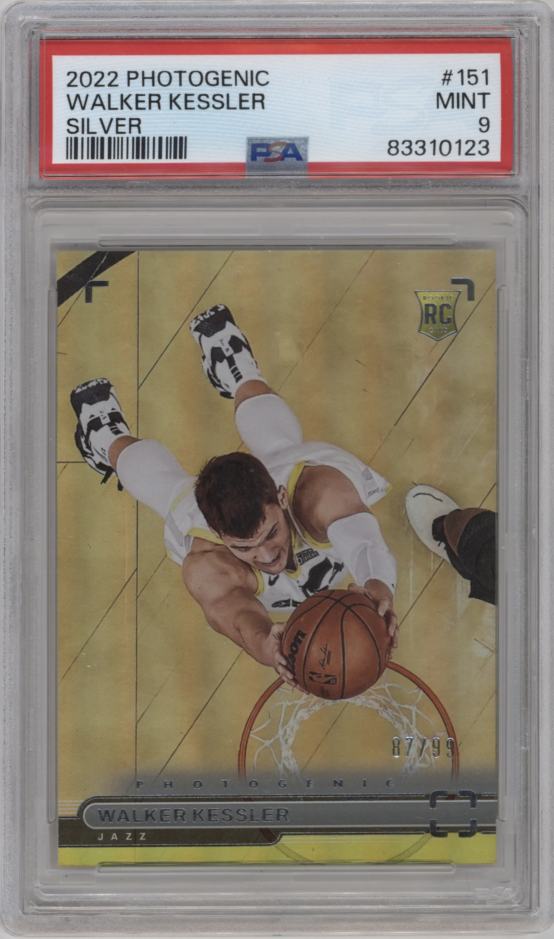2022 Panini Photogenic Walker Kessler Silver PSA 9