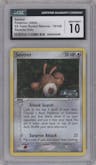 Sentret from the 2004 Pokemon EX set graded by CSG and given an overall grade of 10.