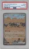 Durant ex from the 2024 Pokemon SV set graded by PSA and given an overall grade of 10.