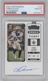 Chris Olave from the 2022 Panini Contenders set graded by PSA and given an overall grade of 10.