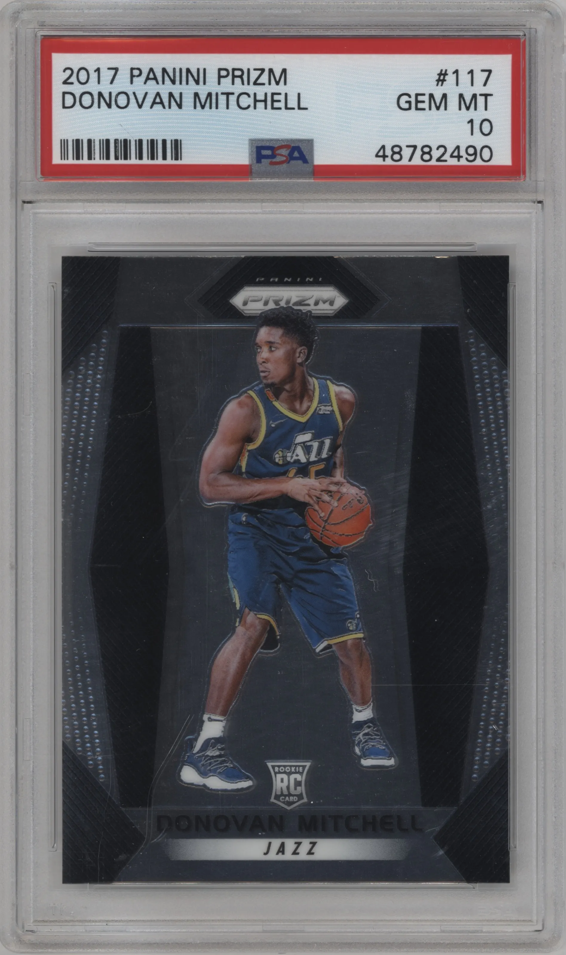 2017 Panini Prizm Donovan Mitchell PSA 10