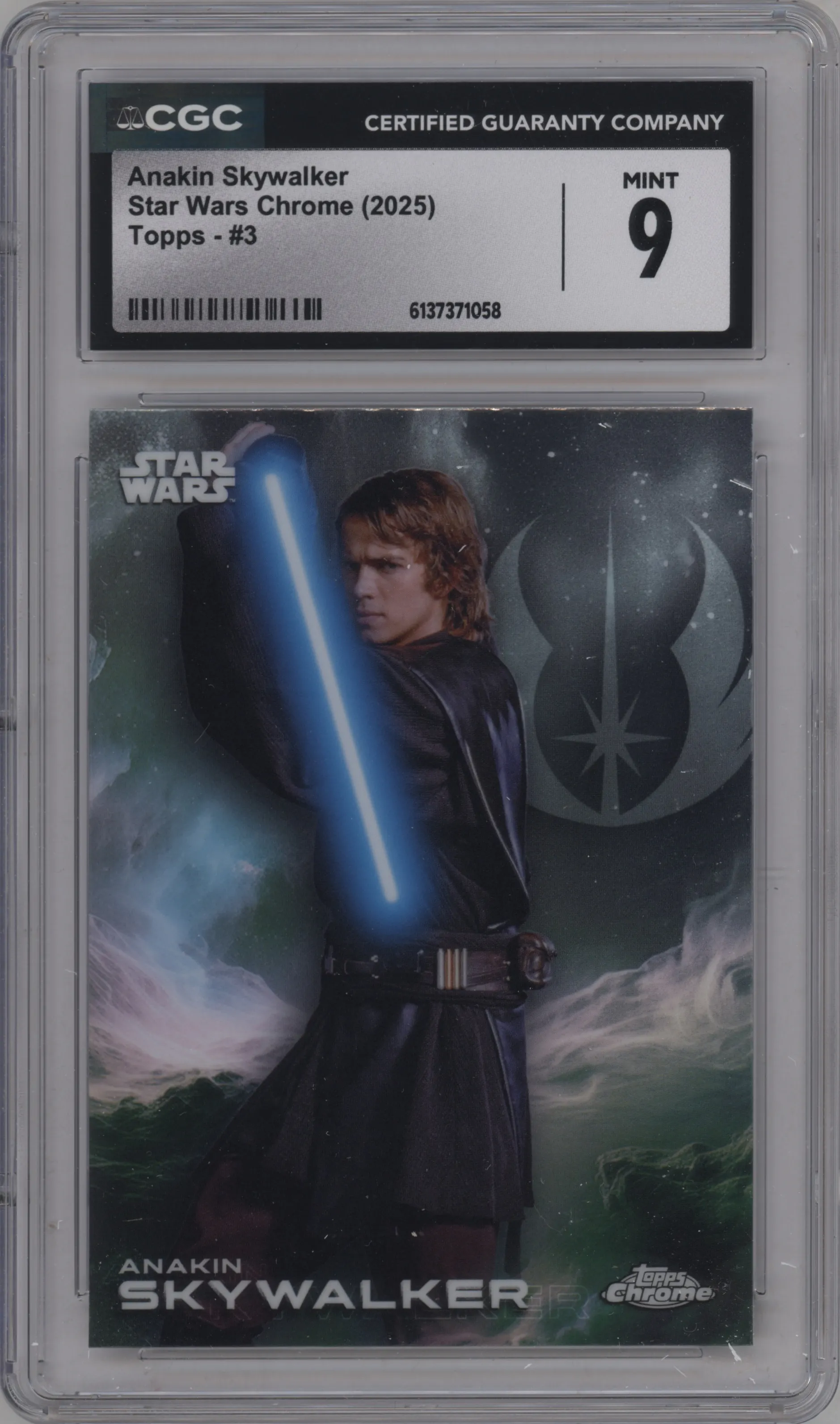 2025 Topps Chrome Star Wars Anakin Skywalker CGC 9