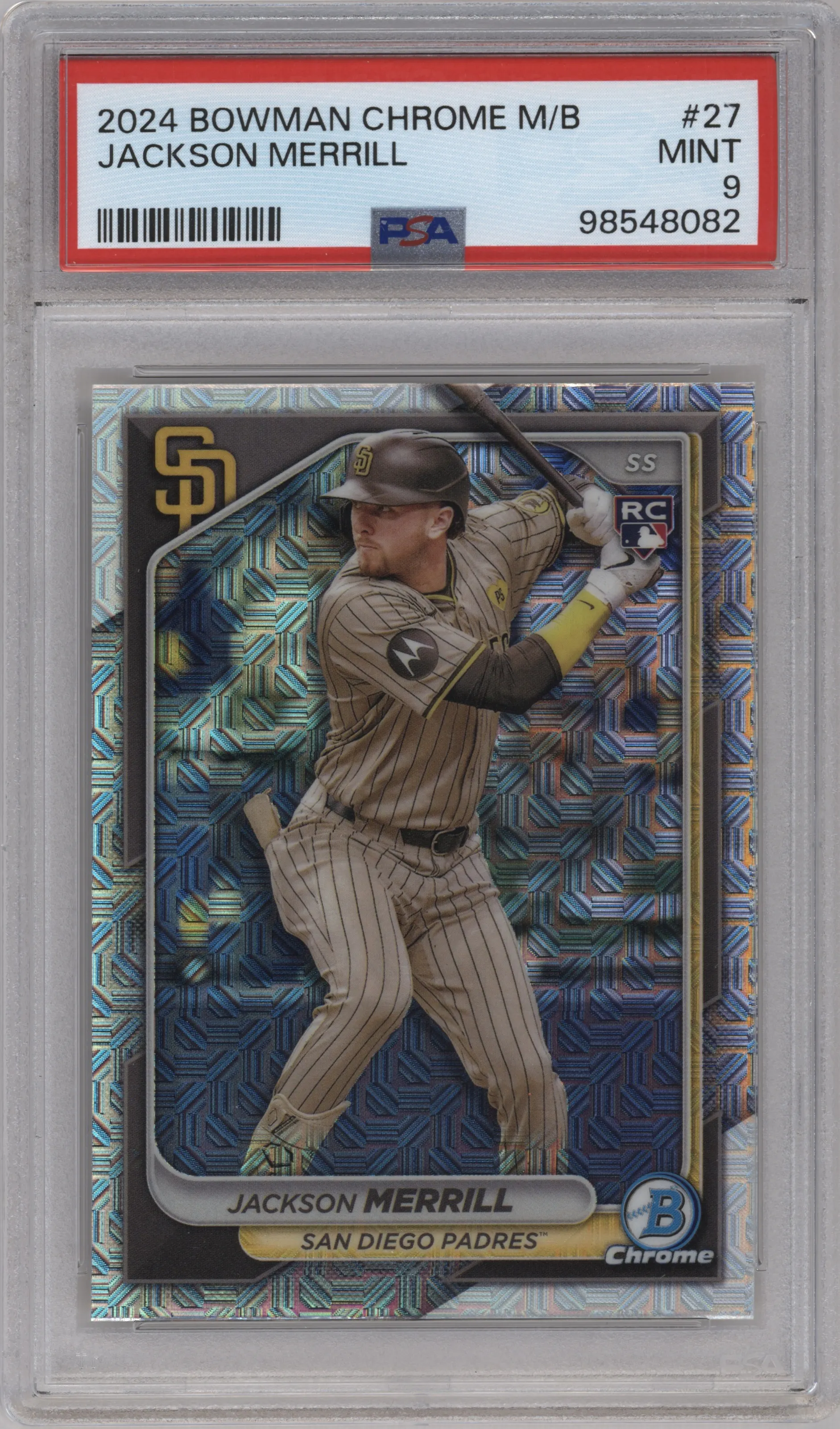 2024 Bowman Chrome Mega Box Jackson Merrill #27 PSA 9