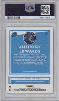Anthony Edwards from the 2020-21 Panini Donruss Optic set graded by PSA and given an overall grade of 10.