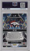Bo Nix from the 2024 Panini Prizm set graded by PSA and given an overall grade of 10.