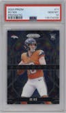 Bo Nix from the 2024 Panini Prizm set graded by PSA and given an overall grade of 10.