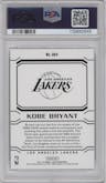 Kobe Bryant from the 2017-18 Panini NBA Hoops set featuring a Artist Proof parallel graded by PSA and given an overall grade of 9.