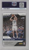 Grayson Allen from the 2018-19 Panini Prizm Mosaic set featuring a Gold parallel graded by PSA and given an overall grade of 9.