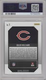 Caleb Williams from the 2024 Panini Prizm set graded by PSA and given an overall grade of 10.