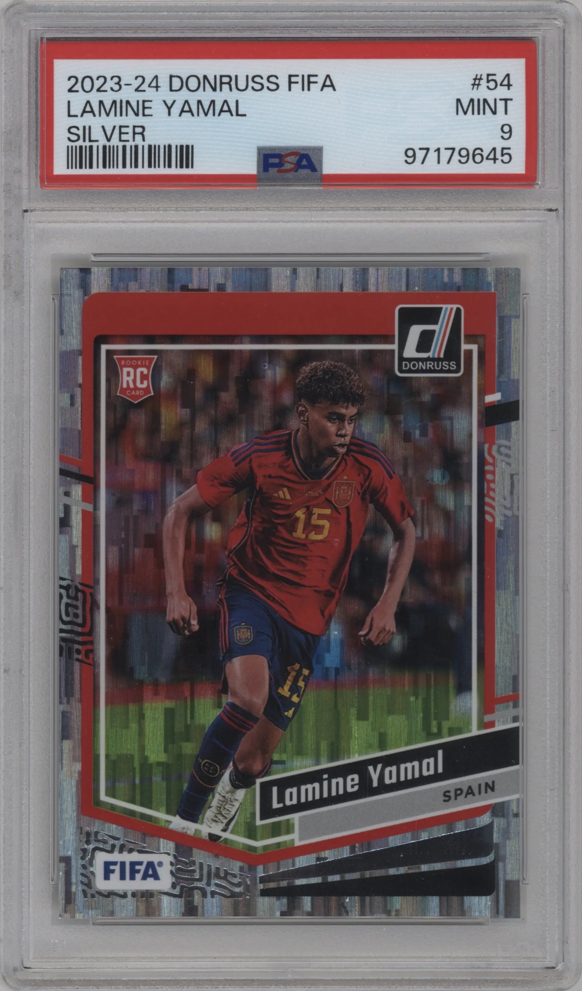 2023 Panini Donruss Lamine Yamal Silver #54 PSA 9