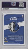Luka Doncic from the 2019-20 Panini Donruss Optic set featuring a Holo parallel graded by PSA and given an overall grade of 10.