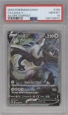 Lugia V from the 2022 Pokemon SWSH set graded by PSA and given an overall grade of 10.