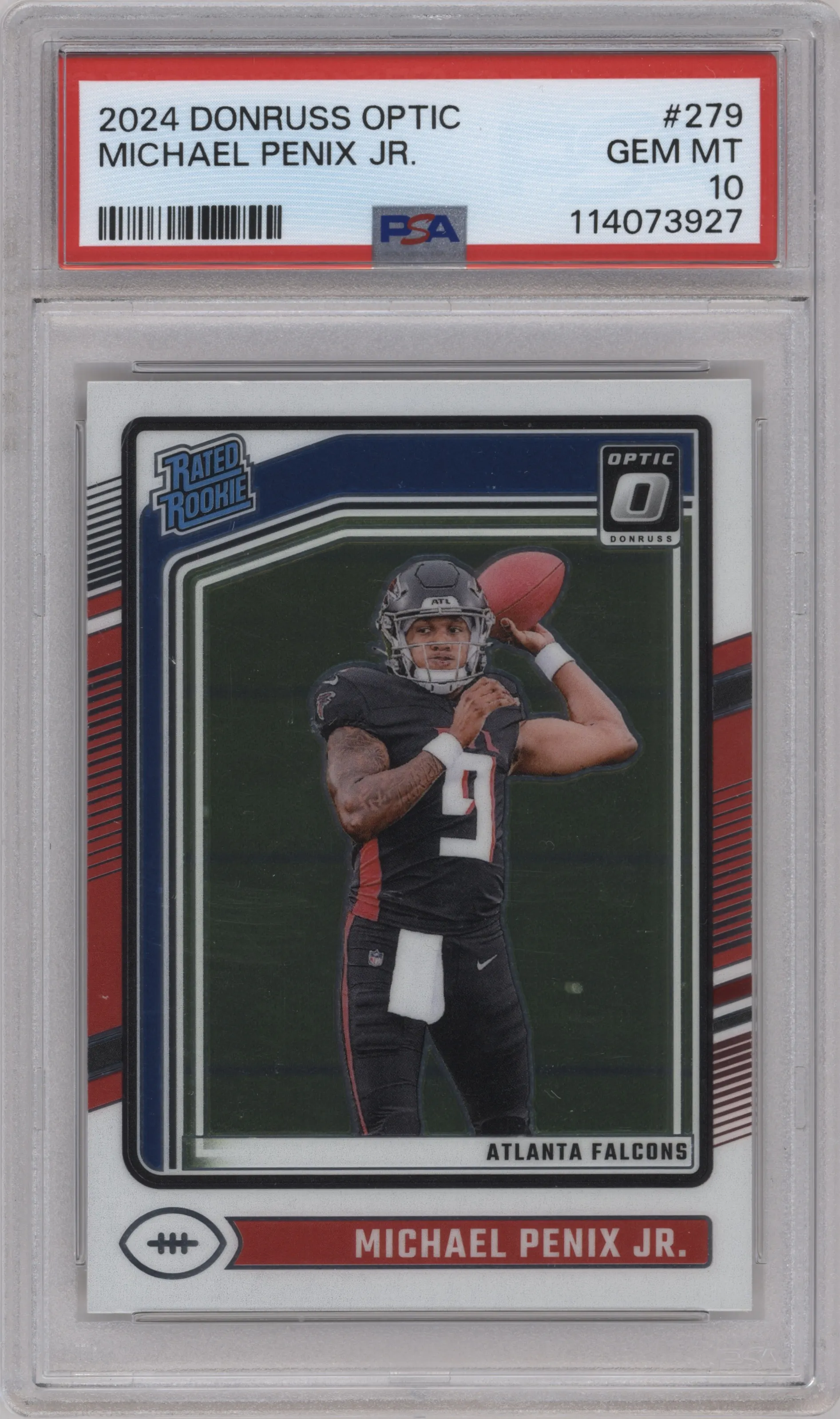 2024 Donruss Optic Rated Rookie Michael Penix Jr. #279 PSA 10