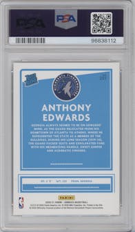 Anthony Edwards from the 2020-21 Panini Donruss set graded by PSA and given an overall grade of 9.