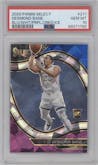 Desmond Bane from the 2020-21 Panini Select  set featuring a Blue White Purple Cracked Ice  parallel graded by PSA and given an overall grade of 10.