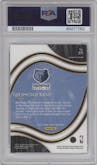 Desmond Bane from the 2020-21 Panini Select  set featuring a Blue White Purple Cracked Ice  parallel graded by PSA and given an overall grade of 10.