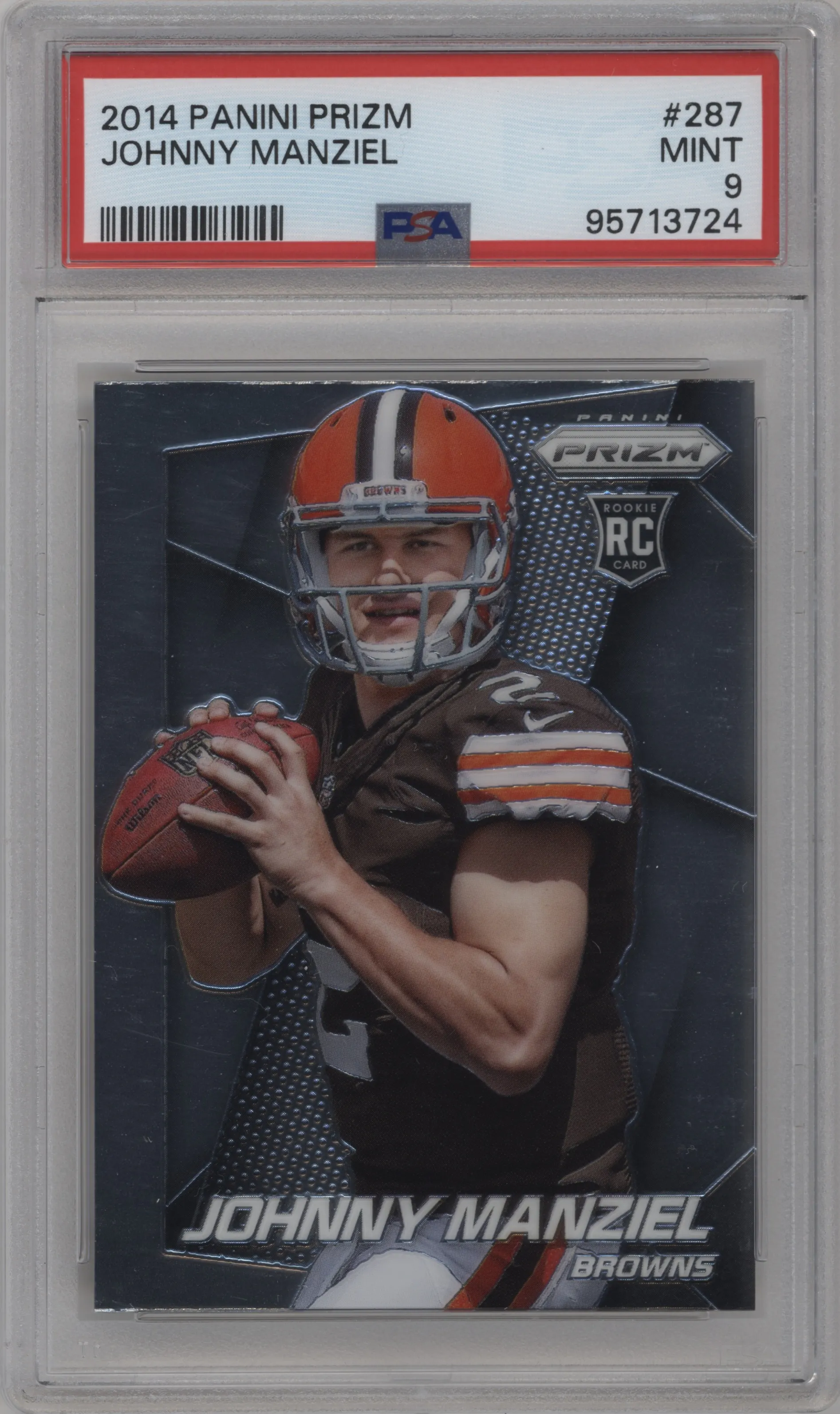 2014 Panini Prizm Johnny Manziel #287 PSA 9