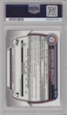 Sebastian Walcott from the 2023 Bowman Chrome set featuring a Pearl Refractor parallel graded by PSA and given an overall grade of 10.