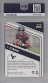 C.J. Stroud from the 2023 Panini Donruss Elite set featuring a Aspirations Shimmer parallel graded by PSA and given an overall grade of 10.