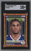  Keon Coleman from the 2024 Score-a-Treat set featuring a Pumpkin parallel graded by SGC and given an overall grade of 10.