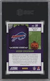  Keon Coleman from the 2024 Score-a-Treat set featuring a Pumpkin parallel graded by SGC and given an overall grade of 10.
