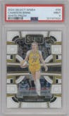 Cameron Brink from the 2024 Panini Select WNBA set featuring a White Prizm parallel graded by PSA and given an overall grade of 9.