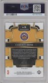 Cameron Brink from the 2024 Panini Select WNBA set featuring a White Prizm parallel graded by PSA and given an overall grade of 9.