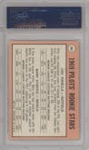 Lou Piniella/Marv Staehle from the 1969 Topps set graded by PSA and given an overall grade of 3.