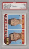 Lou Piniella/Marv Staehle from the 1969 Topps set graded by PSA and given an overall grade of 3.