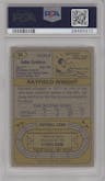 Rayfield Wright from the 1974 Topps set graded by PSA and given an overall grade of 8.