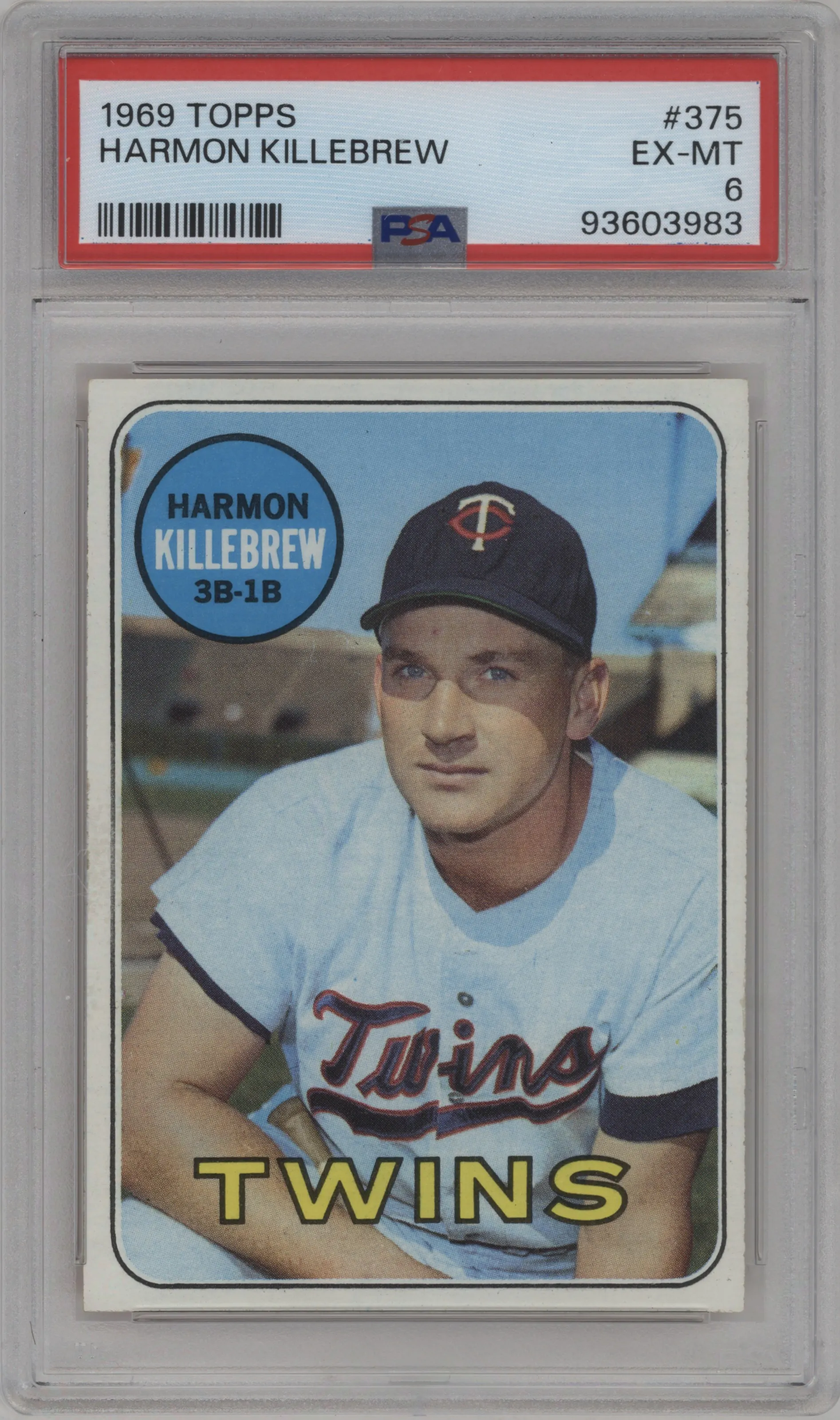 1969 Topps Harmon Killebrew PSA 6