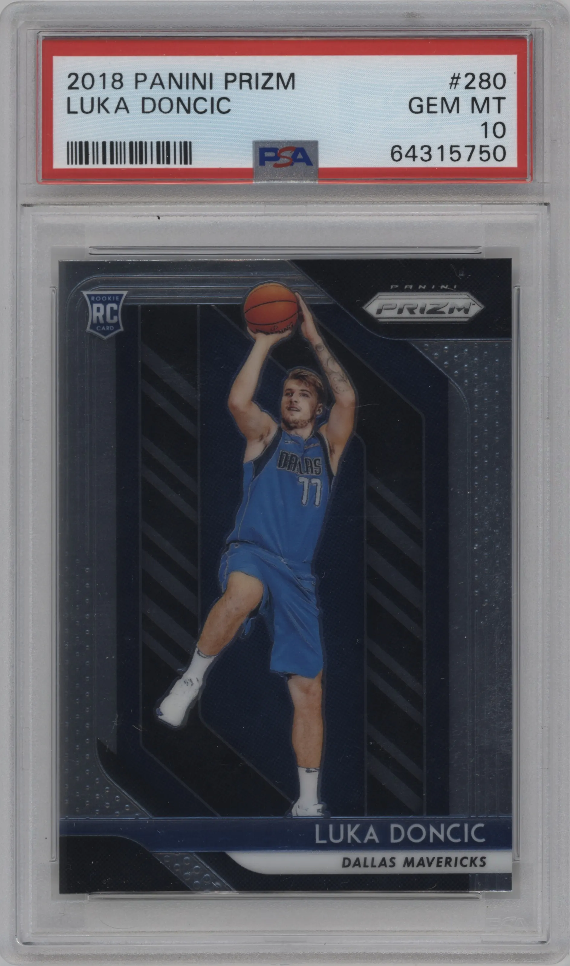 2018 Panini Prizm Luka Doncic PSA 10