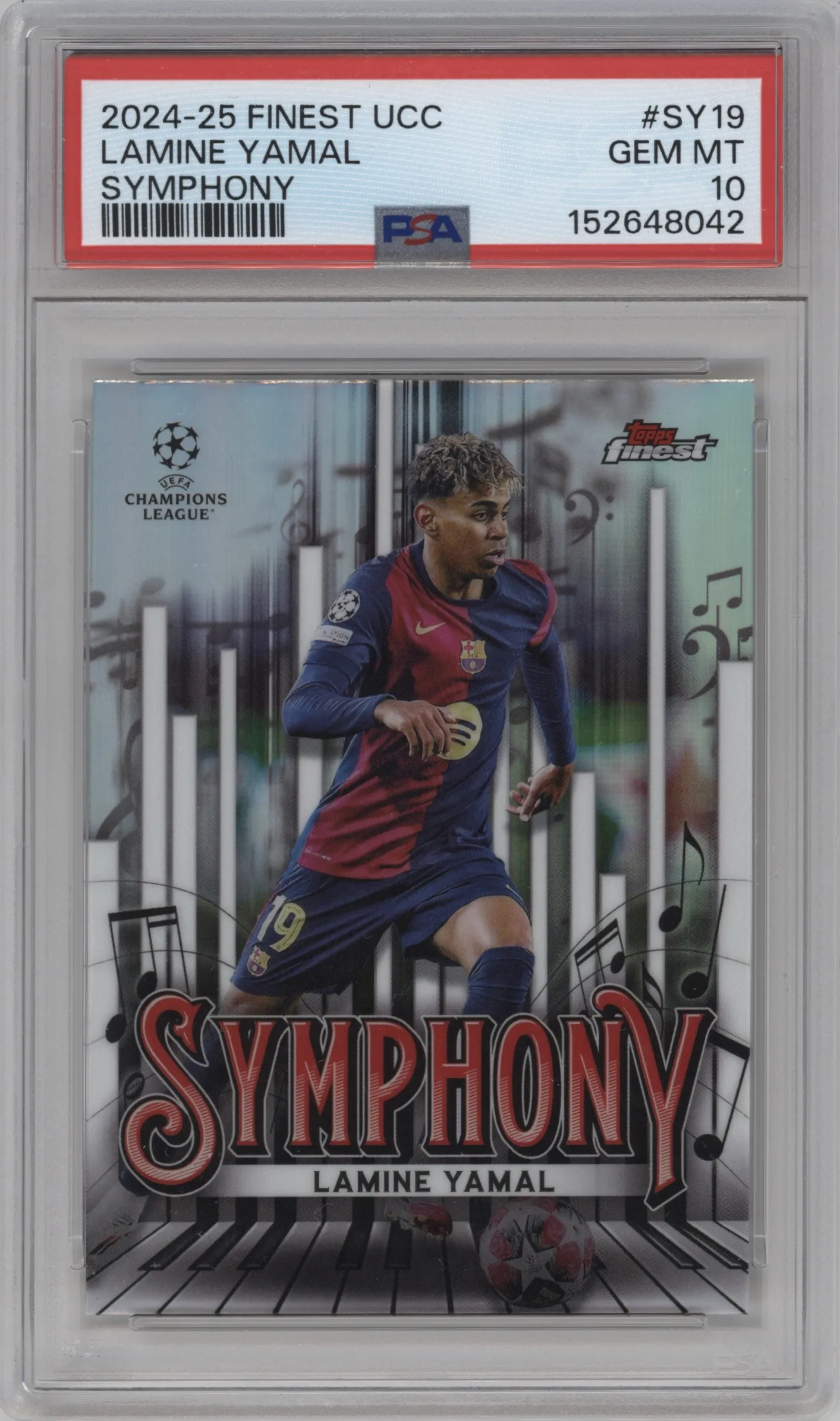 2024 Finest UEFA Club Competitions Symphony Lamine Yamal #SY-19 PSA 10