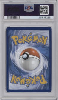 Gloom from the 2023 Pokemon SV set graded by PSA and given an overall grade of 10.