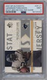 LaDainian Tomlinson from the 2001 SP Authentic set graded by PSA and given an overall grade of 9.