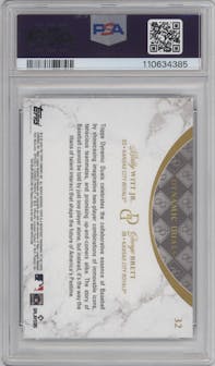 Bobby Witt Jr./George Brett  from the 2024 Topps Dynamic Duals set graded by PSA and given an overall grade of 10.