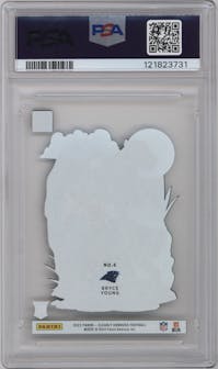 Bryce Young from the 2023 Clearly Donruss set graded by PSA and given an overall grade of 10.