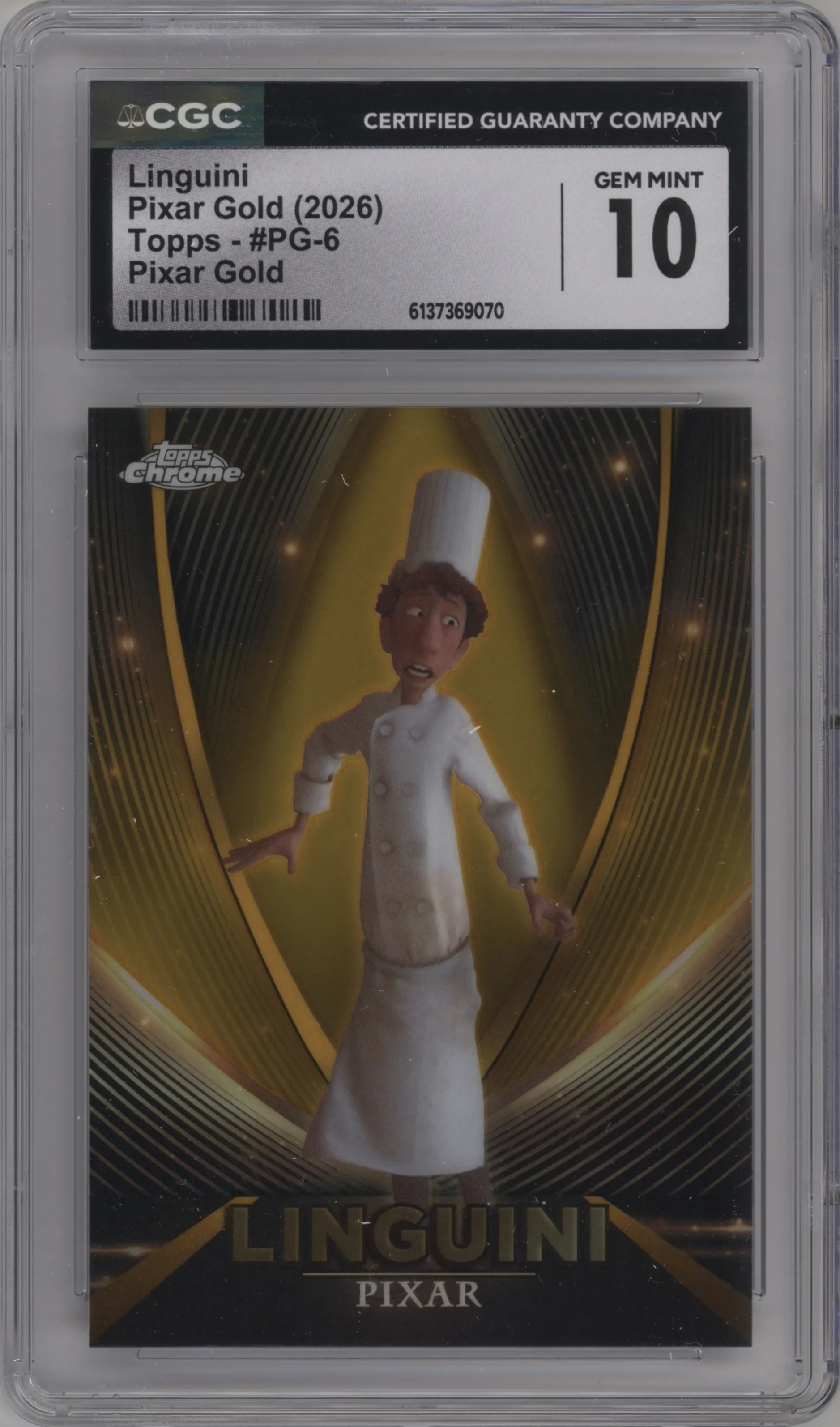 2025 Topps Pixar Gold Linguini #PG-6 CGC 10