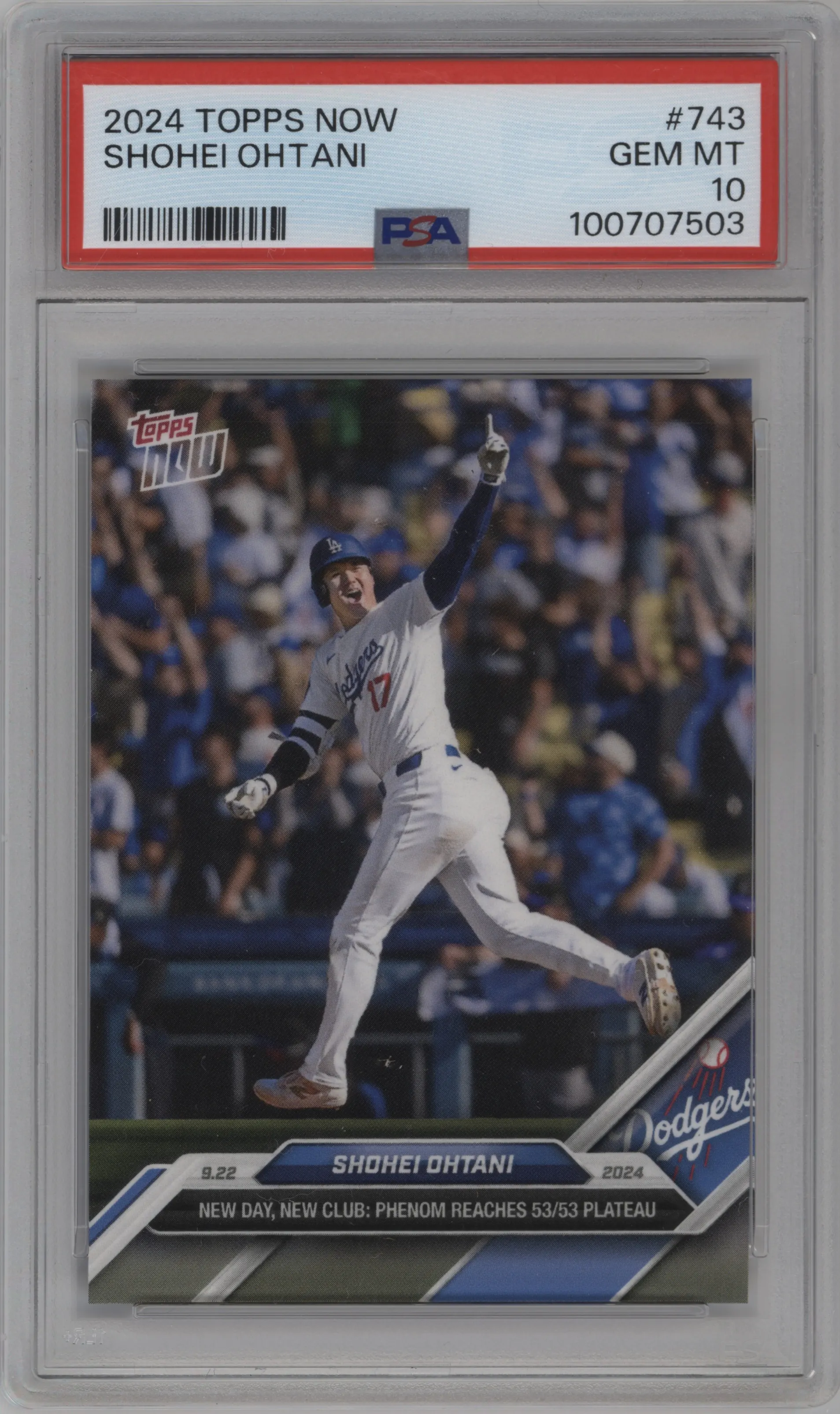 2024 Topps Now Shohei Ohtani #743 PSA 10