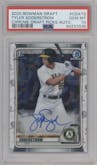 Tyler Soderstrom from the 2020 Bowman Draft set graded by PSA and given an overall grade of 10.