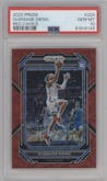 Ousmane Dieng from the 2022-23 Panini Prizm  set featuring a Choice Red parallel graded by PSA and given an overall grade of 10.